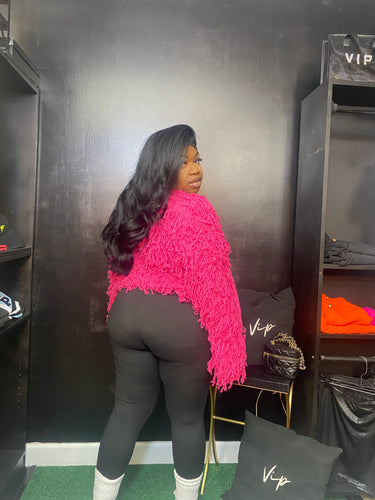 PINK CROP SHRUG