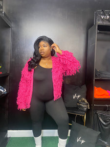 PINK CROP SHRUG