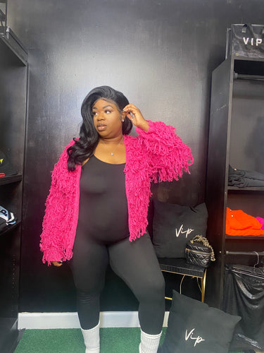 PINK CROP SHRUG