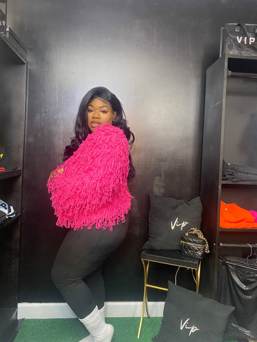 PINK CROP SHRUG