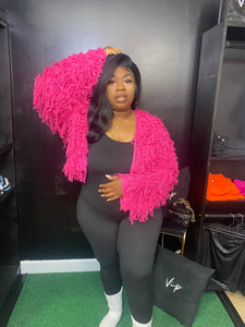 PINK CROP SHRUG
