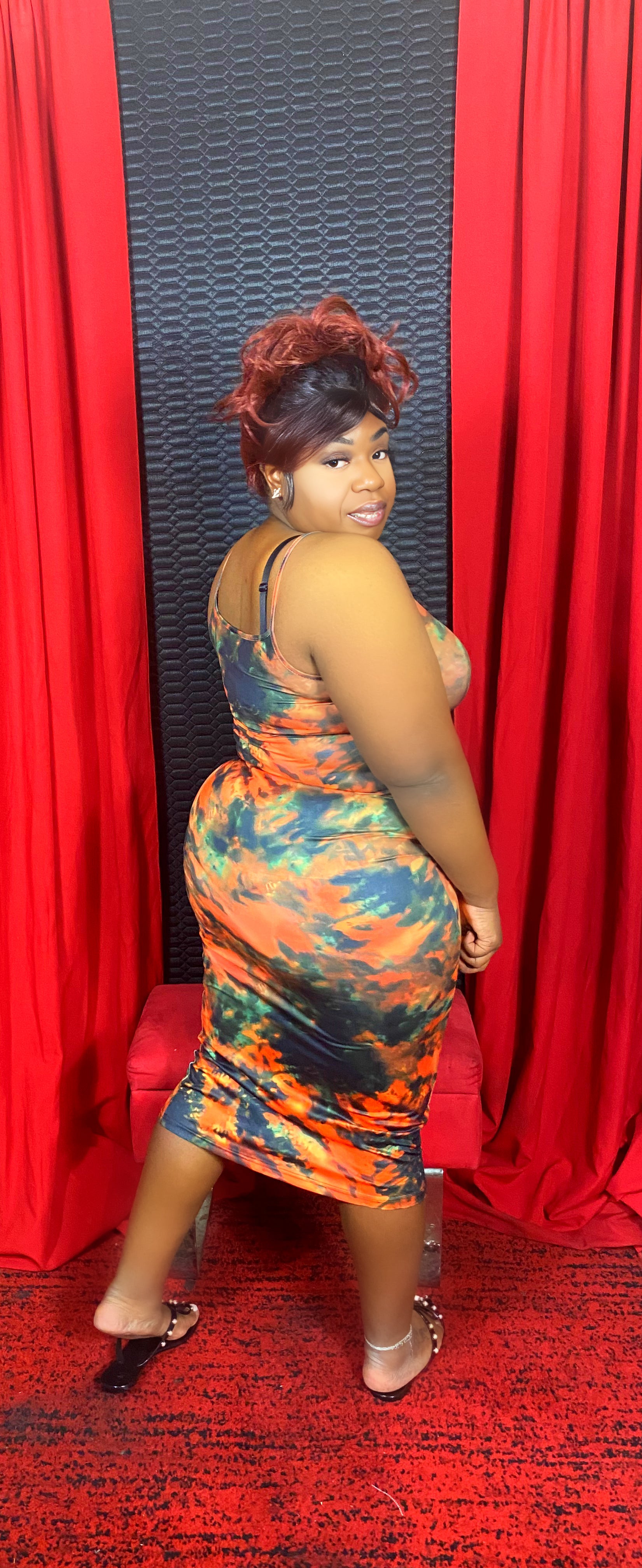 LIVING A DREAM TYE DYE DRESS