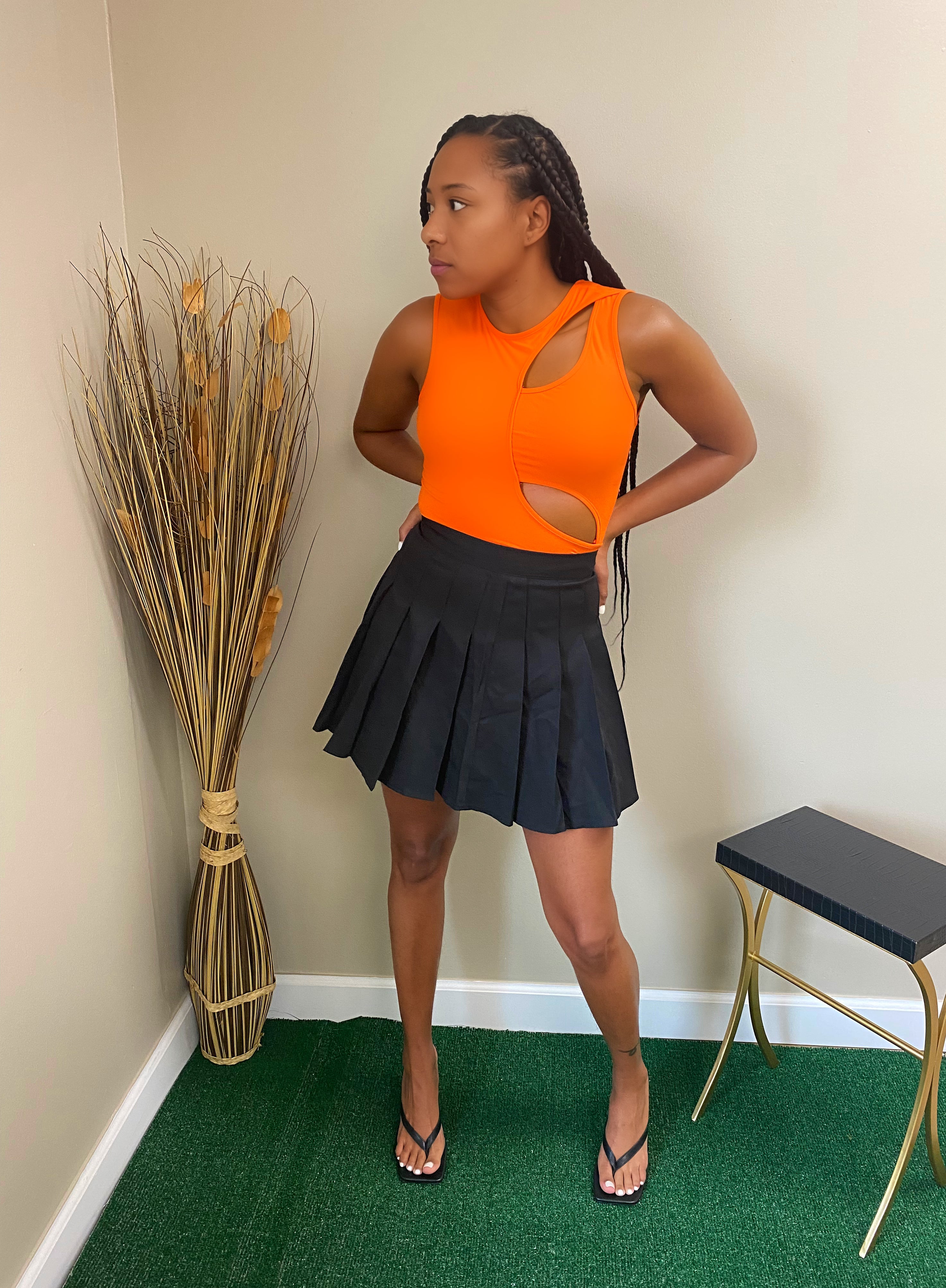 PICK  UP PLEATED SKIRT