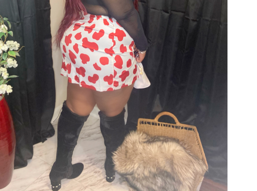 LOVE PRINTS SKIRT