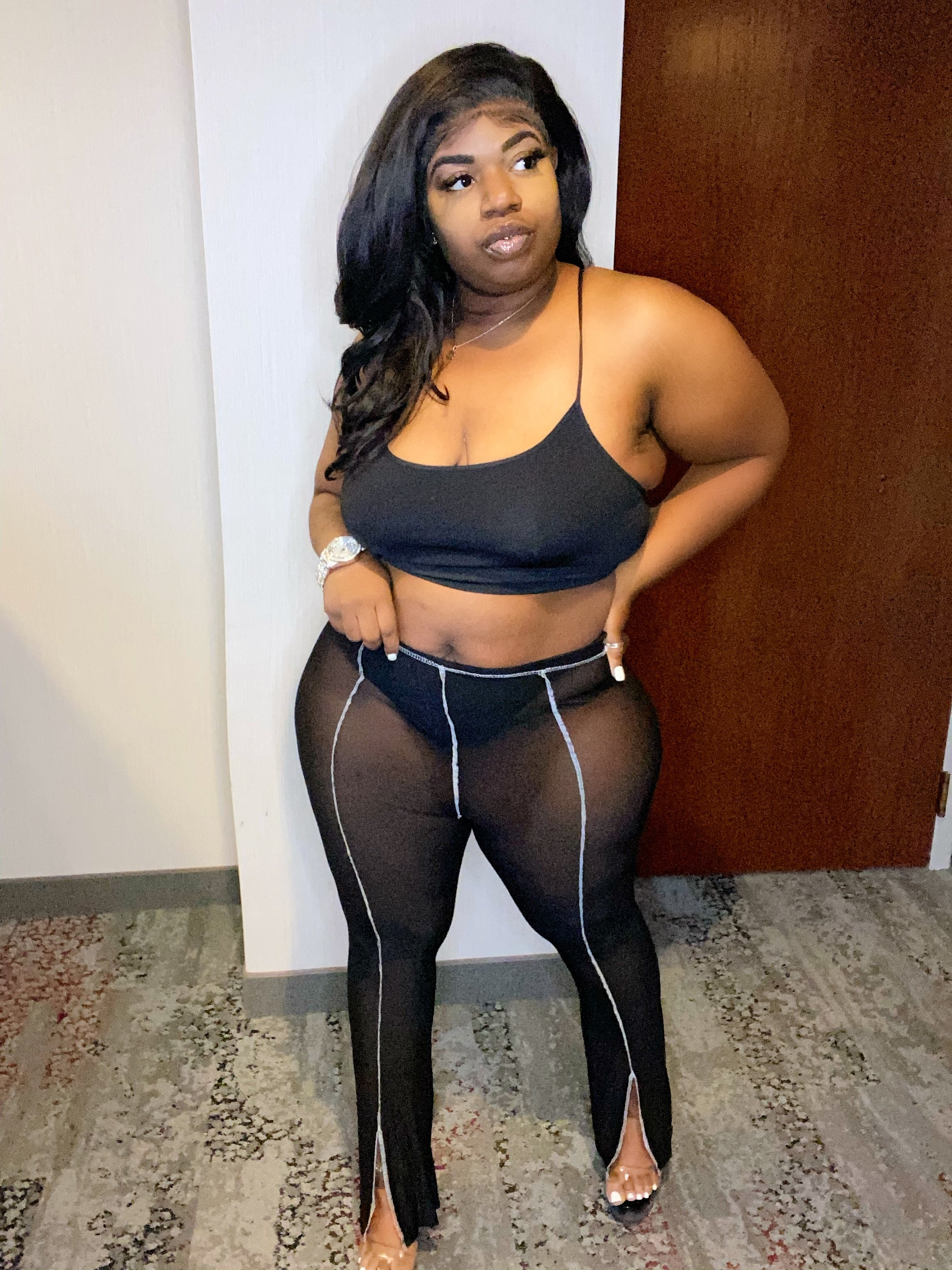 SEE THROU YOU MESH PANT