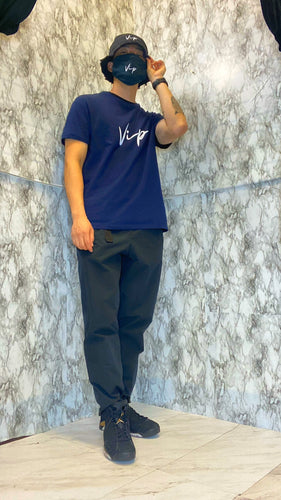 WHITE ON NAVY  2.0 SIGNATURE TEE