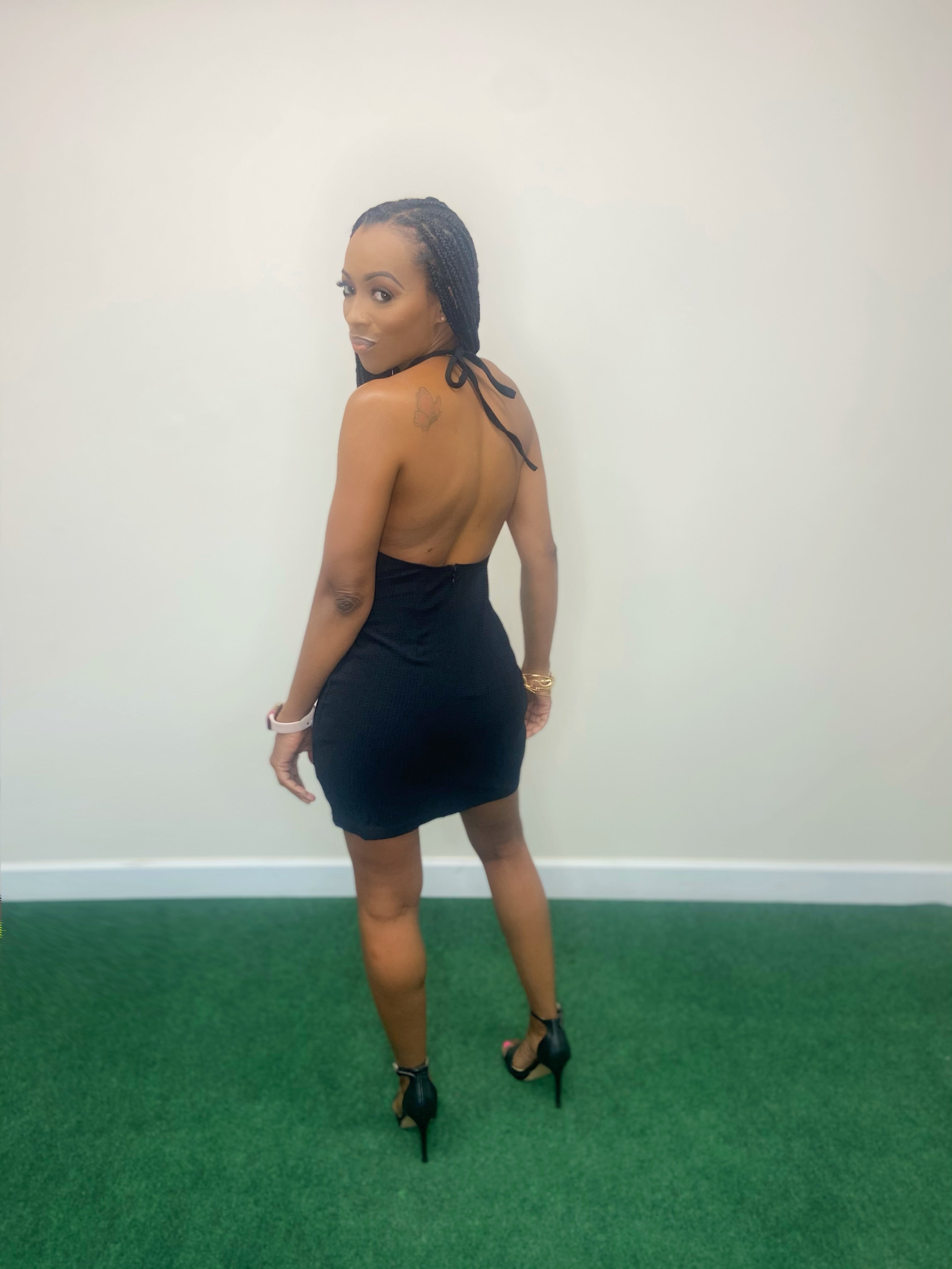 WHAT YOU WANT BACKLESS DRESS