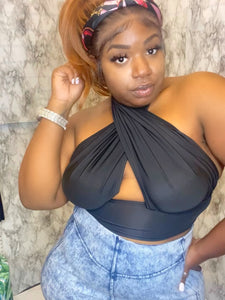 IN YOUR DREAMS TOP BLACK