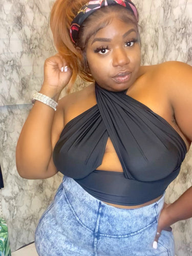 IN YOUR DREAMS TOP BLACK