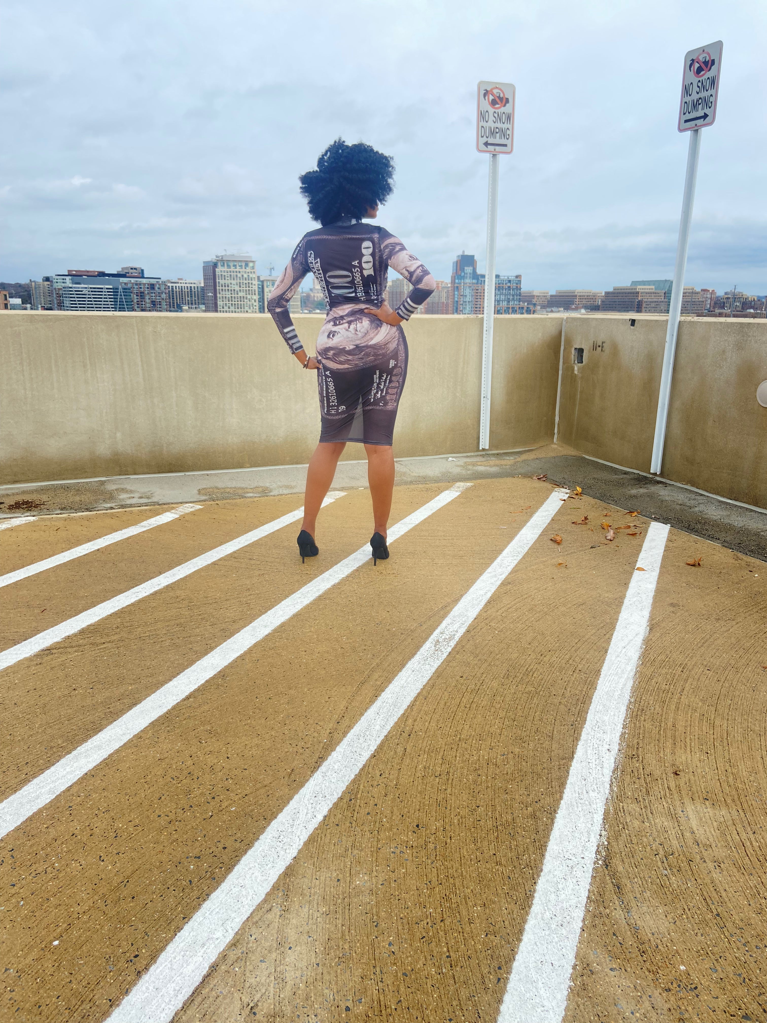 LIKE MONEY MESH DRESS