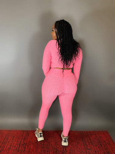 DOWN TO LOUNGE PINK SET