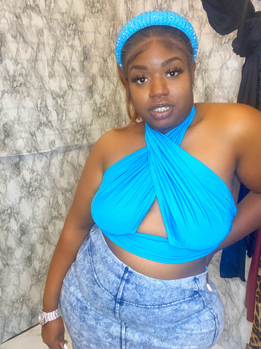 IN YOUR DREAMS TOP BLUE
