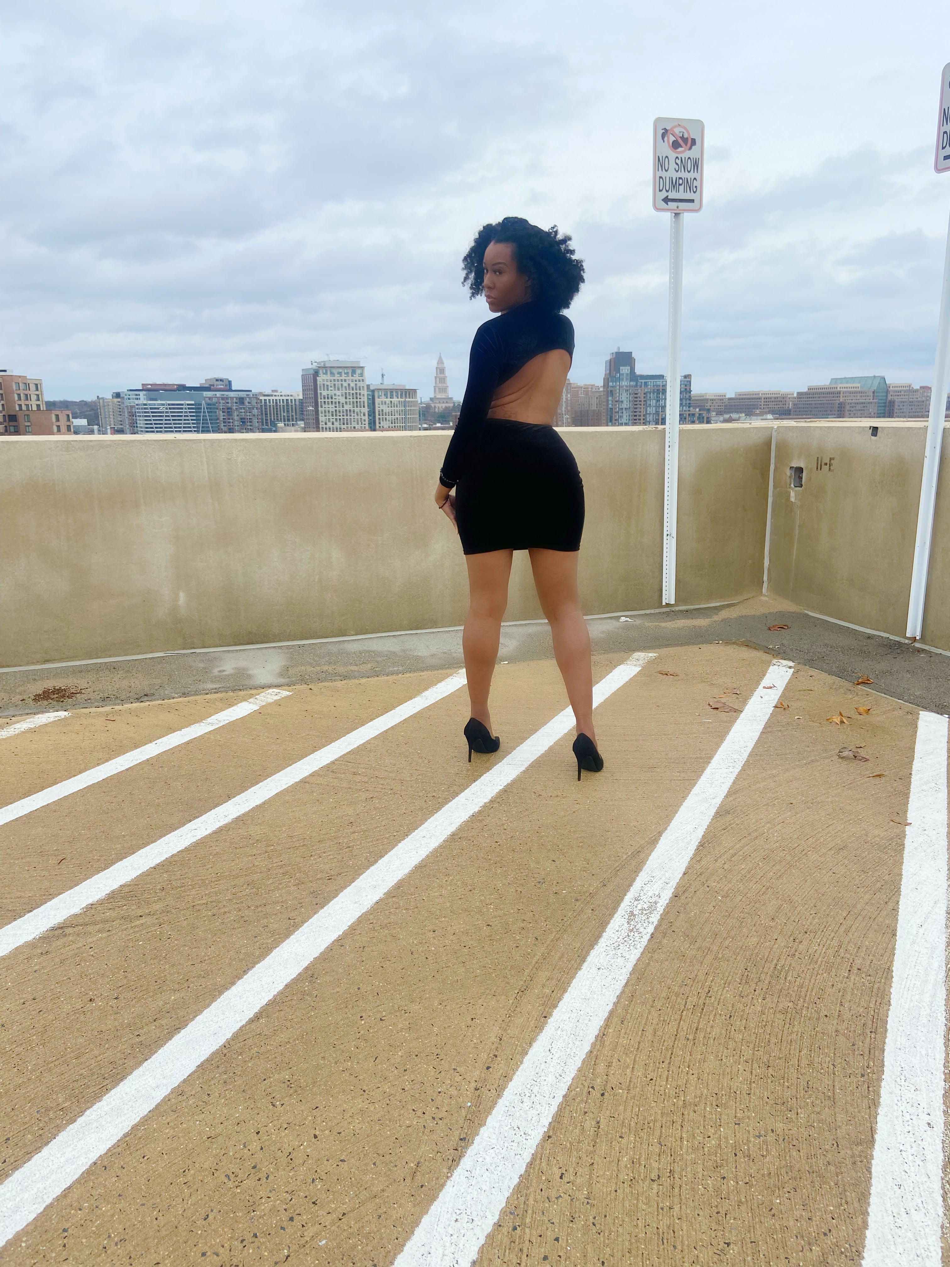 HAPPY HOUR FEELS MINI BLACK DRESS